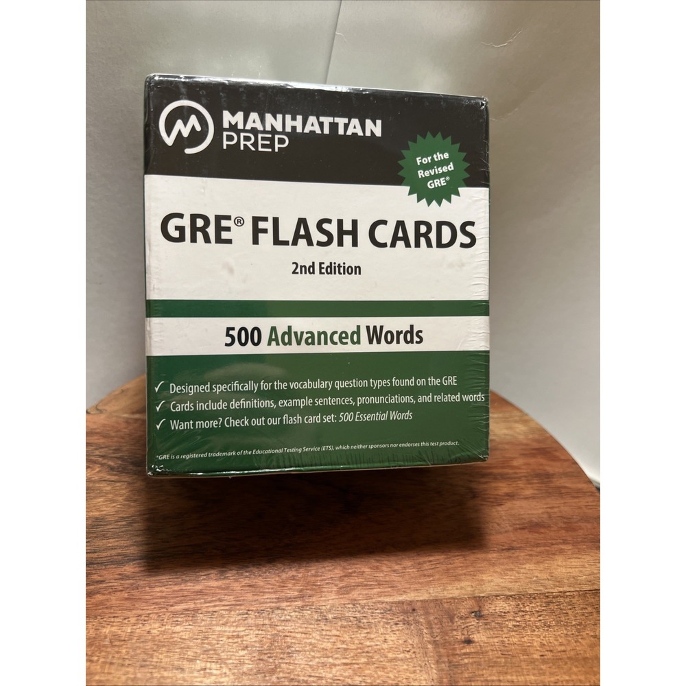 NWT Manhattan Prep GRE Flash Cards 2nd Edition